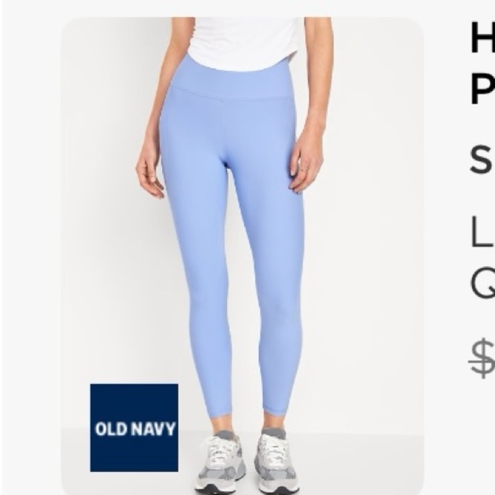 Old Navy Blue Leggings Comfortable Stretchy Fit